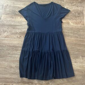 Monrow Deep Blue Mini Dress